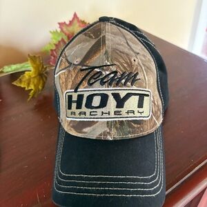 Team Hoyt Archery Hat Black & Camo Hunting